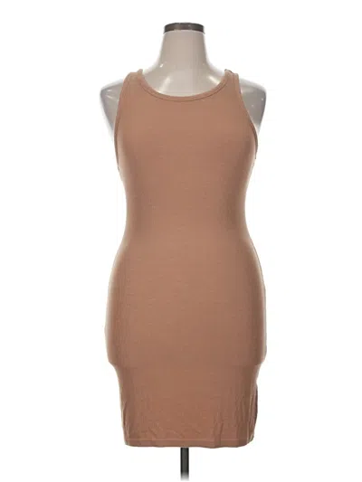 Pre-owned Unbranded Tank Top Tan Halter Neckline Tops In Brown