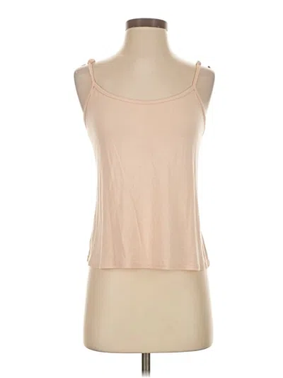 Pre-owned Unbranded Tank Top Tan Strapless Neckline Tops