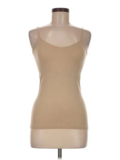Pre-owned Unbranded Tank Top Tan Strapless Neckline Tops