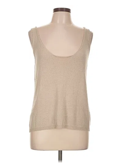 Pre-owned Unbranded Tank Top Tan Strapless Neckline Tops