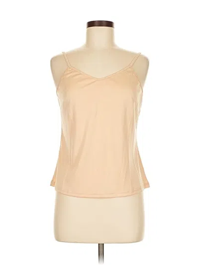Pre-owned Unbranded Tank Top Tan Strapless Neckline Tops In Brown