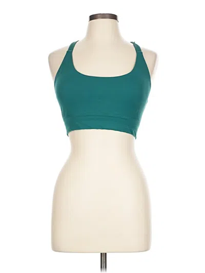 Pre-owned Unbranded Tank Top Teal Halter Neckline Tops