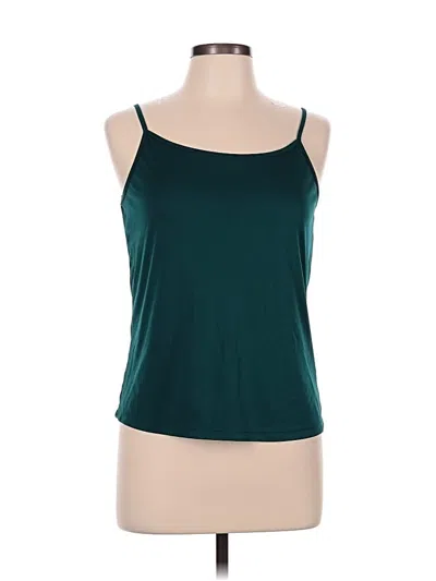 Pre-owned Unbranded Tank Top Teal Halter Neckline Tops