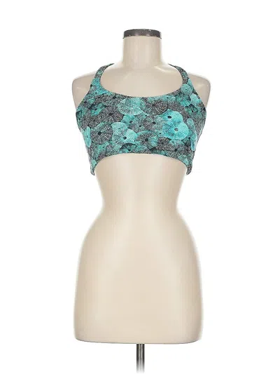 Pre-owned Unbranded Tank Top Teal Halter Neckline Tops In Blue