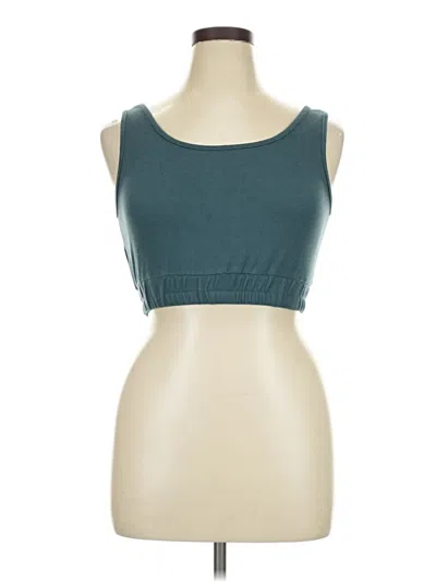 Pre-owned Unbranded Tank Top Teal Strapless Neckline Tops