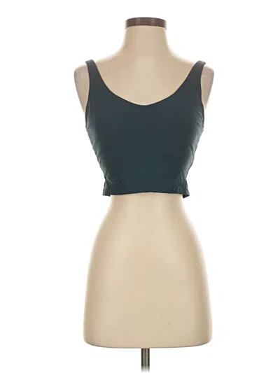 Pre-owned Unbranded Tank Top Teal Strapless Neckline Tops