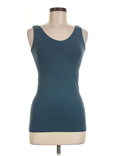 Pre-owned Unbranded Tank Top Teal Strapless Neckline Tops