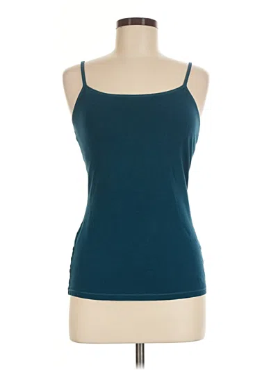 Pre-owned Unbranded Tank Top Teal Strapless Neckline Tops