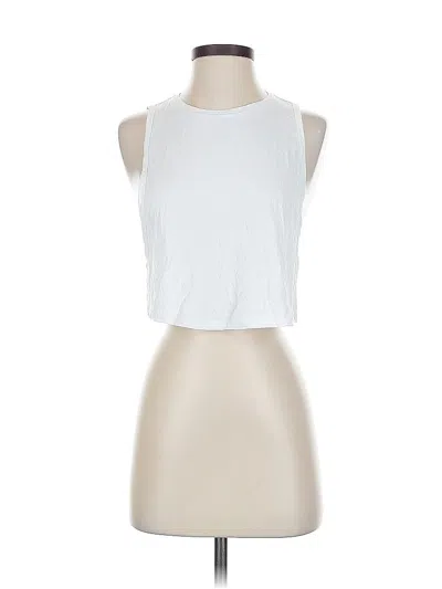 Pre-owned Unbranded Tank Top White Halter Neckline Tops