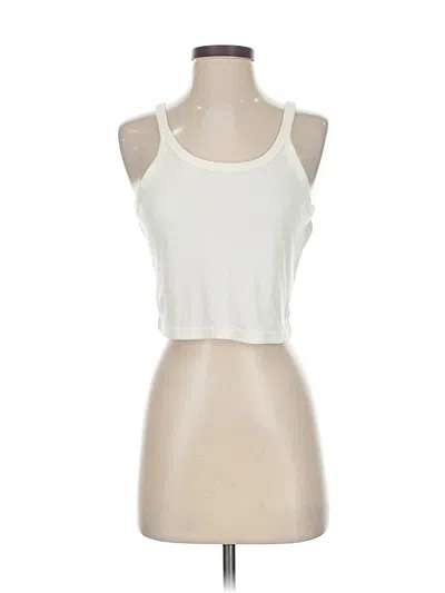 Pre-owned Unbranded Tank Top White Halter Neckline Tops