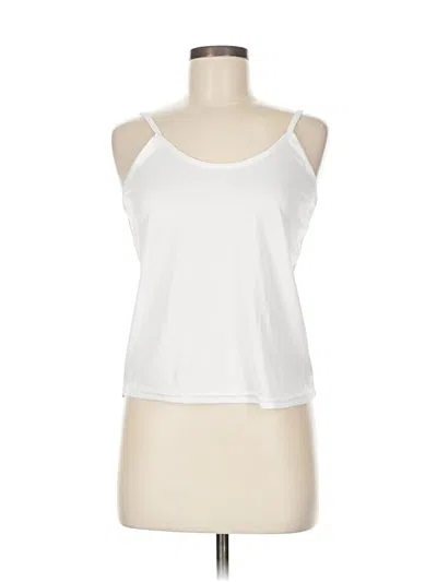 Pre-owned Unbranded Tank Top White Halter Neckline Tops