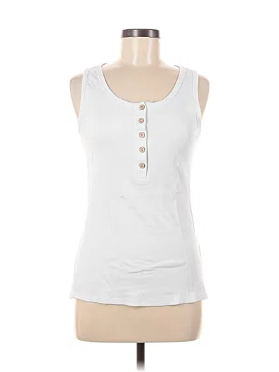 Pre-owned Unbranded Tank Top White Halter Neckline Tops