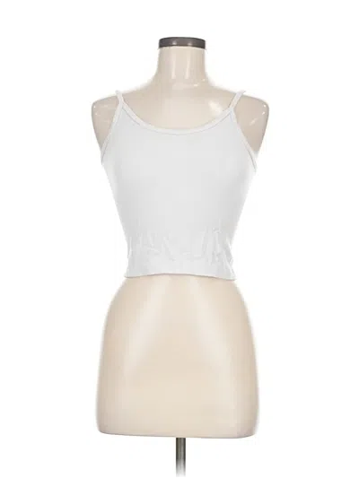 Pre-owned Unbranded Tank Top White Halter Neckline Tops