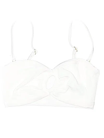 Pre-owned Unbranded Tank Top White Halter Neckline Tops