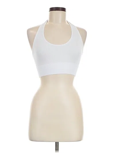 Pre-owned Unbranded Tank Top White Halter Neckline Tops