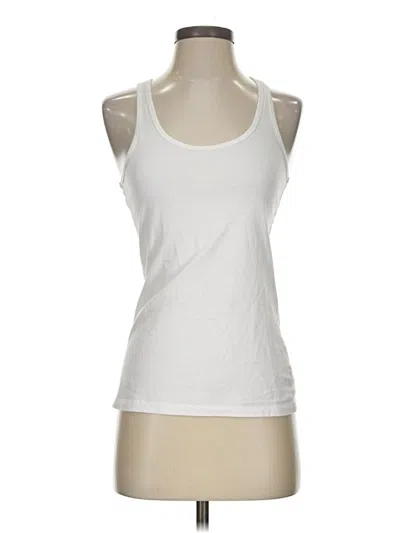 Pre-owned Unbranded Tank Top White Halter Neckline Tops