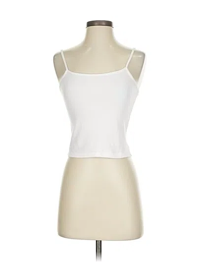 Pre-owned Unbranded Tank Top White Strapless Neckline Tops