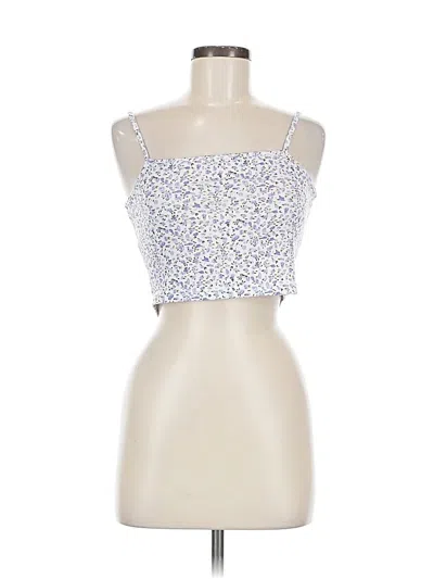 Pre-owned Unbranded Tank Top White Strapless Neckline Tops