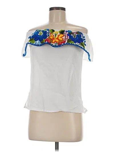Pre-owned Unbranded Tank Top White Strapless Neckline Tops