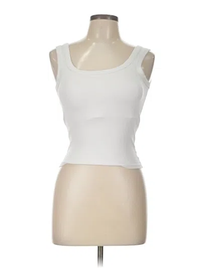 Pre-owned Unbranded Tank Top White Strapless Neckline Tops