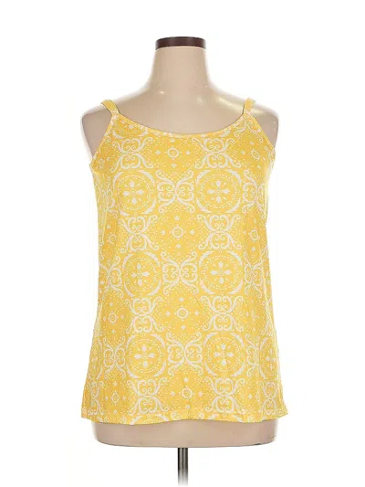 Pre-owned Unbranded Tank Top Yellow Halter Neckline Tops