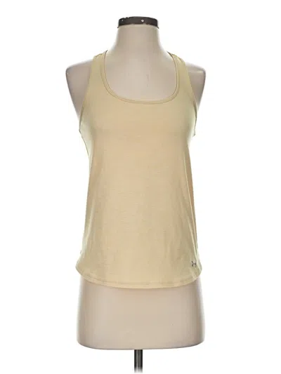 Pre-owned Unbranded Tank Top Yellow Halter Neckline Tops