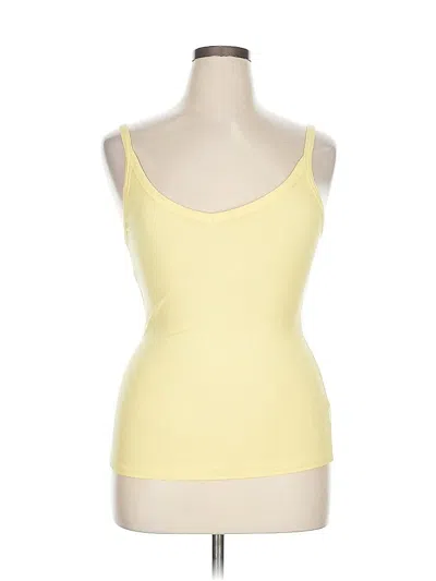 Pre-owned Unbranded Tank Top Yellow Strapless Neckline Tops