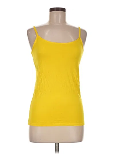 Pre-owned Unbranded Tank Top Yellow Strapless Neckline Tops