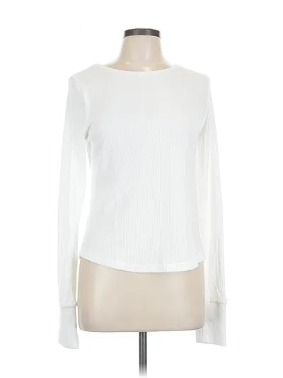 Pre-owned Unbranded Thermal Top White Scoop Neck Tops