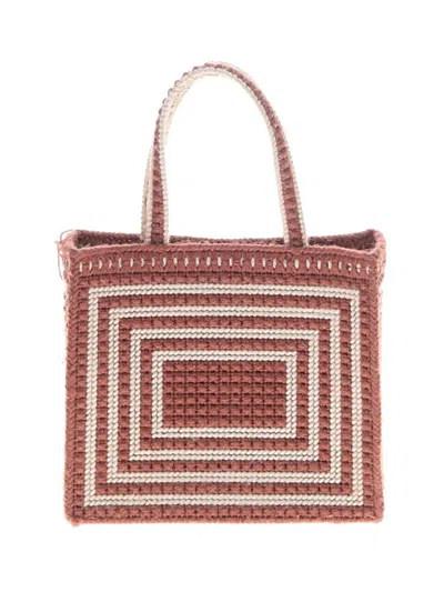 Pre-owned Unbranded Tote Bag In Burgundy
