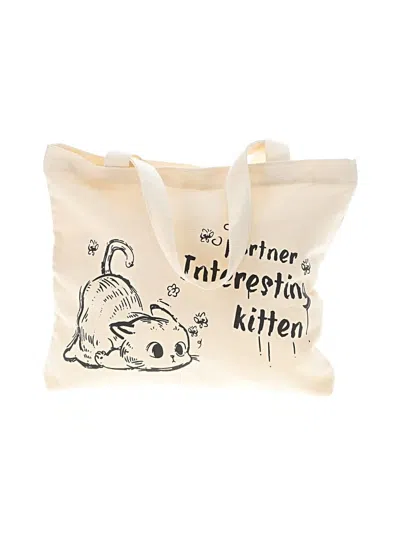 Pre-owned Unbranded Tote Bag In Ivory