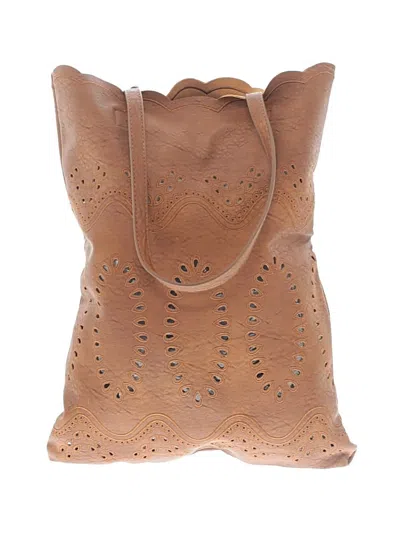 Pre-owned Unbranded Tote Bag In Tan