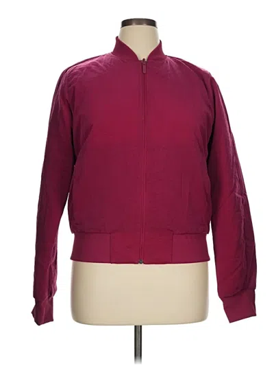Pre-owned Unbranded Track Jacket In Burgundy