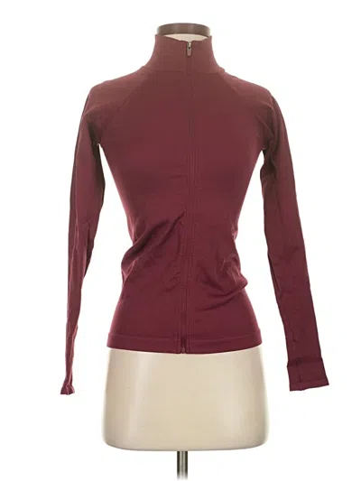 Pre-owned Unbranded Track Jacket In Burgundy