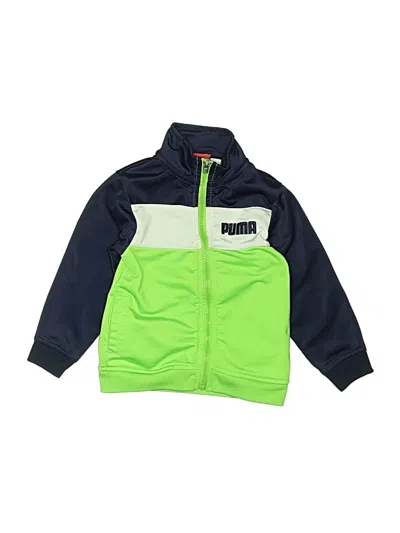 Pre-owned Unbranded Kids' Track Jacket In Green