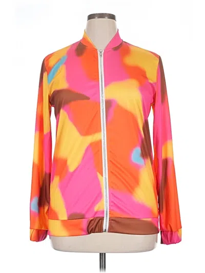 Pre-owned Unbranded Track Jacket In Orange