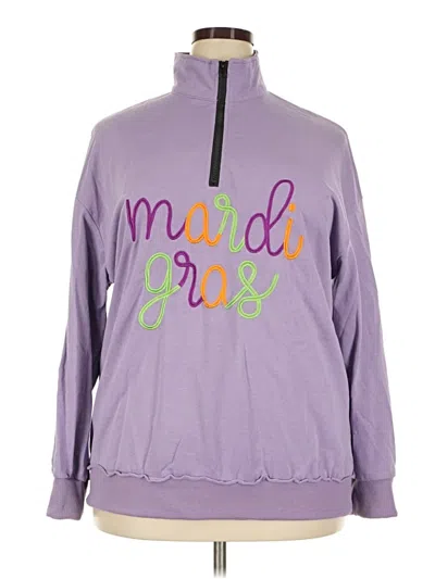 Pre-owned Unbranded Track Jacket In Purple
