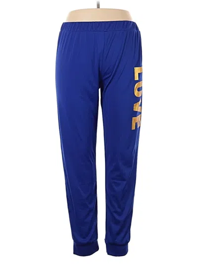 Pre-owned Unbranded Track Pants In Blue