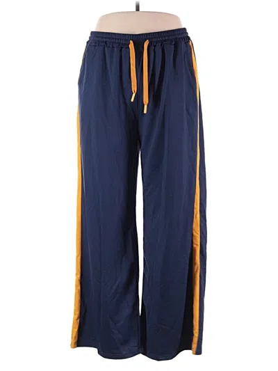 Pre-owned Unbranded Track Pants In Blue