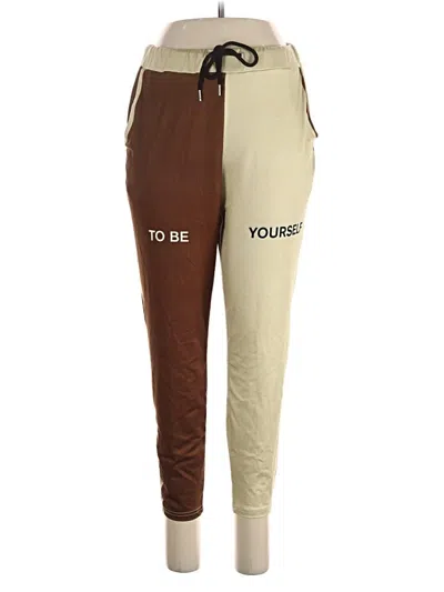 Pre-owned Unbranded Track Pants In Brown