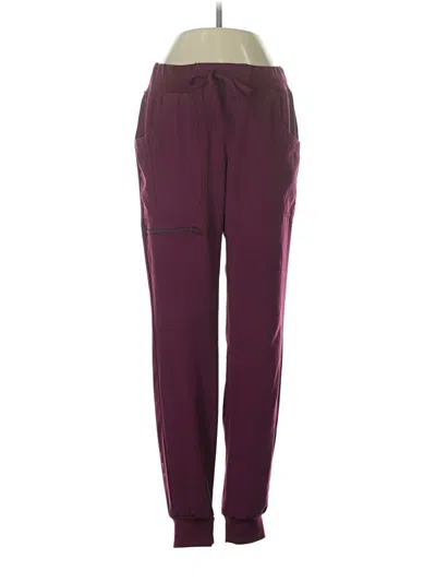 Pre-owned Unbranded Track Pants In Burgundy