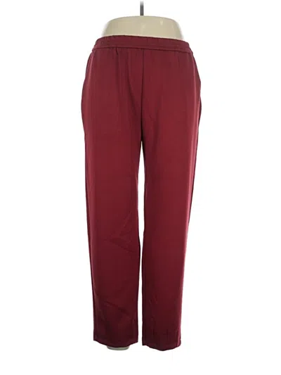 Pre-owned Unbranded Track Pants In Burgundy