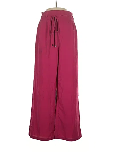 Pre-owned Unbranded Track Pants In Burgundy