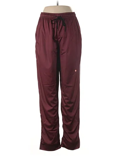 Pre-owned Unbranded Track Pants In Burgundy