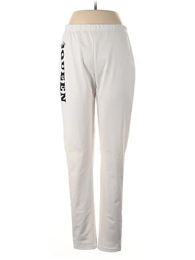 Pre-owned Unbranded Track Pants In Ivory