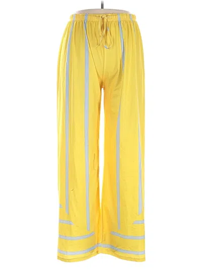 Pre-owned Unbranded Track Pants In Yellow