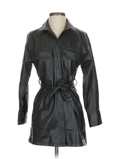 Pre-owned Unbranded Trenchcoat In Black