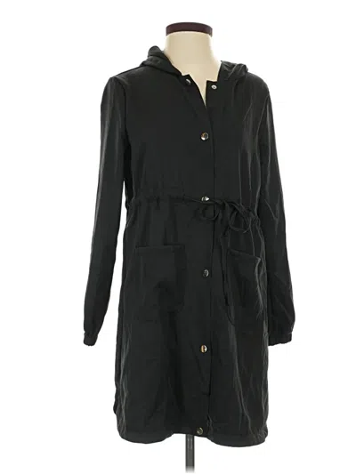 Pre-owned Unbranded Trenchcoat In Black