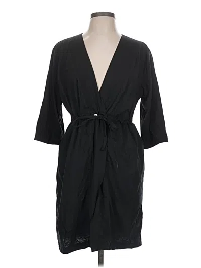 Pre-owned Unbranded Trenchcoat In Black