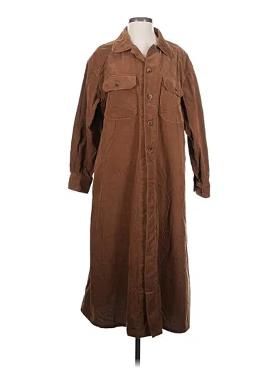 Pre-owned Unbranded Trenchcoat In Brown